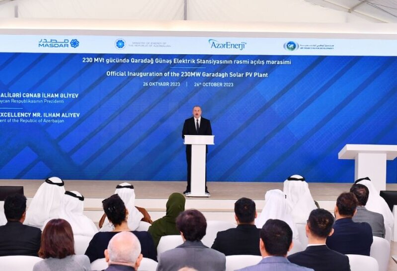 Prezident: Azərbaycan Xəzər-Avropa İttifaqı enerji dəhlizini yaratmaq üçün tərəfdaşlarla fəal işləmək niyyətindədir