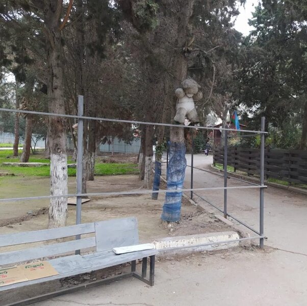 Dahi şairimiz Şəhriyarın adını daşıyan park baxımsız haldadır - FOTOLAR