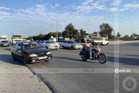 Bakı-Sumqayıt yolunda zəncirvari qəza - FOTO