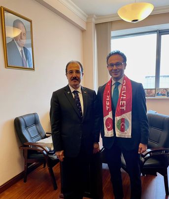 Türkiyə səfiri Ramil Həsəni Milli Məclisdə ziyarət etdi– FOTO