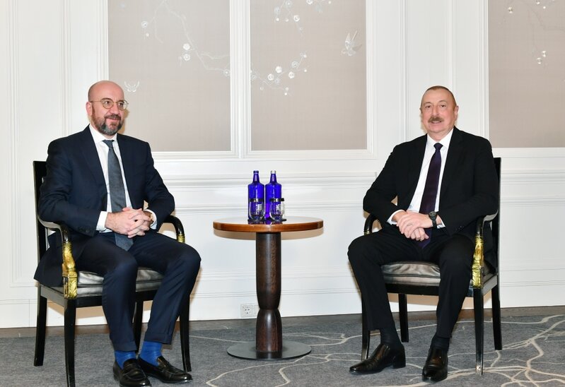 İlham Əliyev Şarl Mişellə GÖRÜŞDÜ