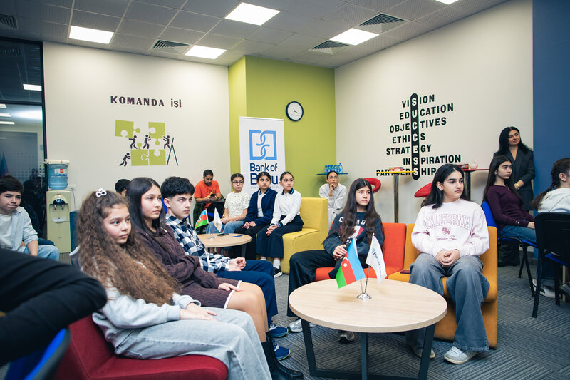 Bank of Baku-da maliyyə savadlılığı günü - FOTOLAR