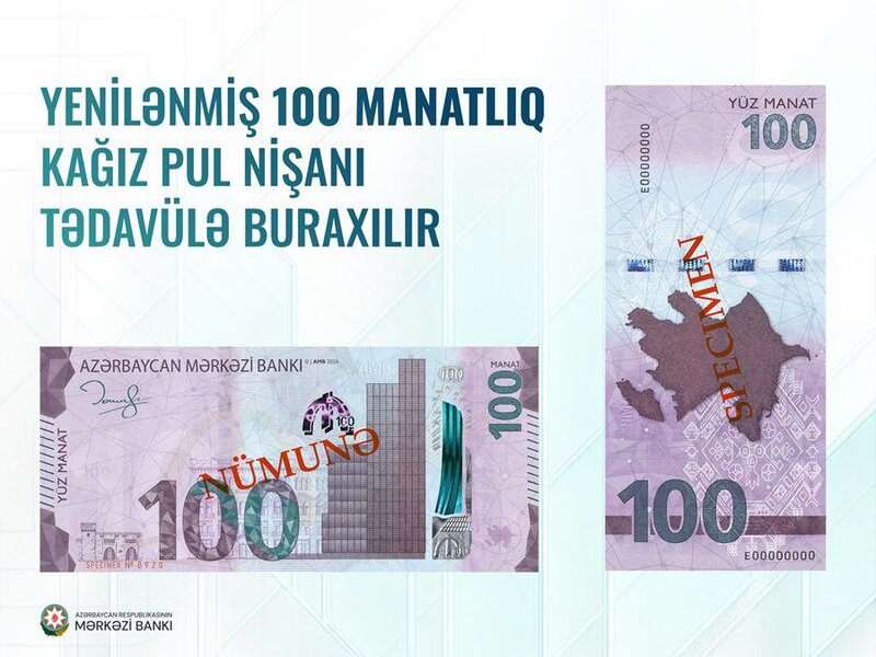 100 manatlıq əsginaslar illər ərzində necə dəyişib?- FOTOLAR