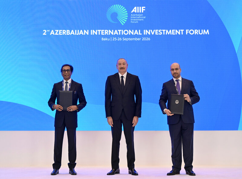 İmzalanmış sənədlər Prezidentin iştirakı ilə mübadilə edildi - FOTOLAR