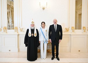 Prezident İlham Əliyev Moskvanın və Bütün Rusiyanın Patriarxı Kirill ilə görüşüb - FOTOLAR