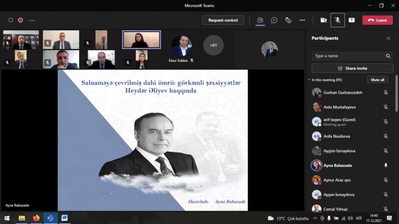 Mingəçevir Dövlət Universitetində Ulu Öndərin anım gününə həsr olunmuş elmi konfrans keçirilib
