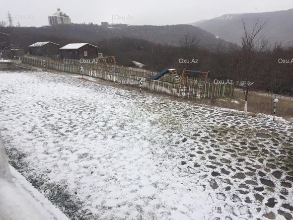 Şamaxıya qar yağdı - FOTO