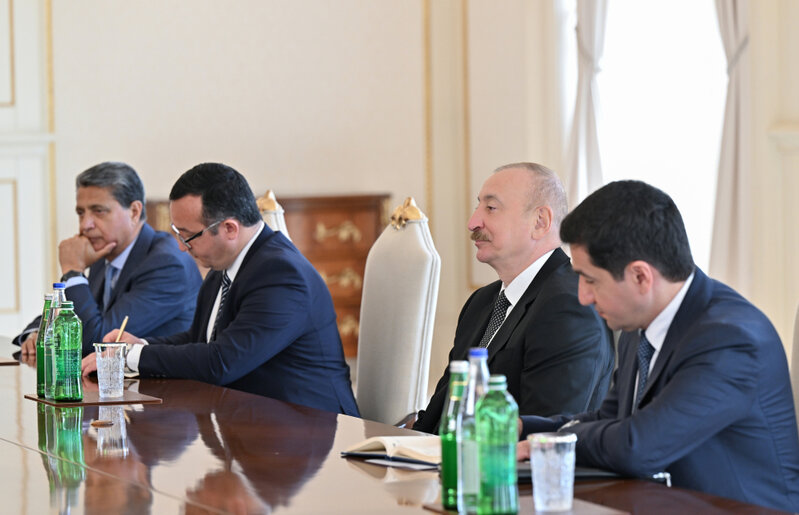 İlham Əliyev Slovakiya Milli Şurasının sədrini qəbul etdi - FOTOLAR
