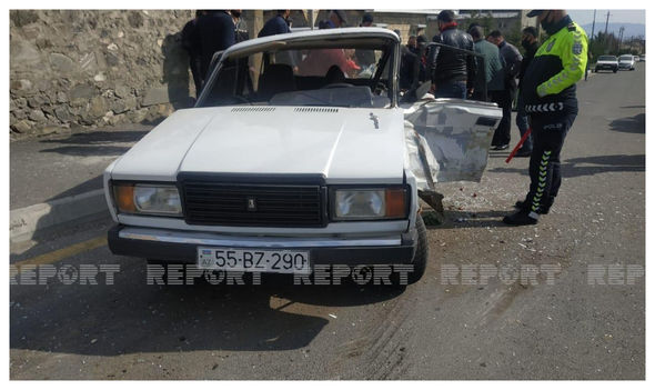 Şəkidə avtomobillər toqquşub, xəsarət alan var - FOTO 