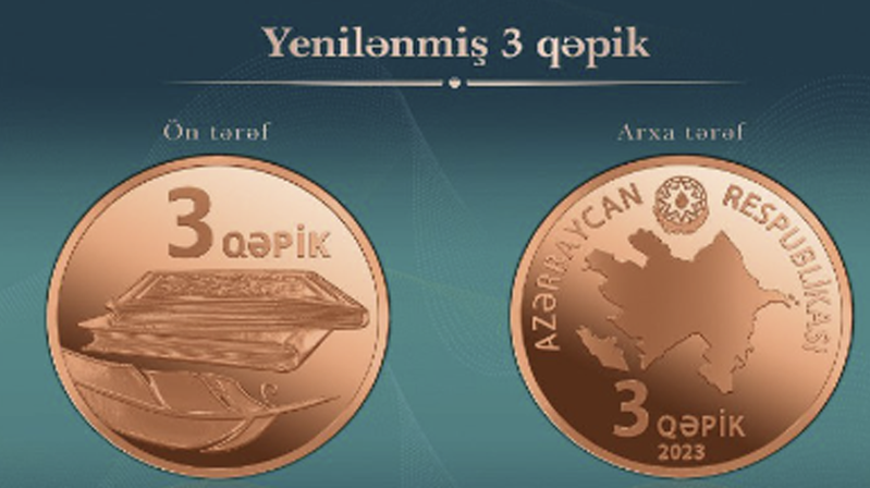 Tədavülə buraxılan yenilənmiş 3 qəpiklər