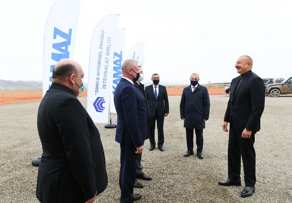 Cəbrayılda avtomobil servis mərkəzinin təməli qoyuldu - FOTO