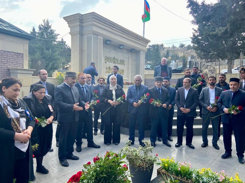 Abşeron rayonunda şəhidlər yad edilir - FOTOLAR