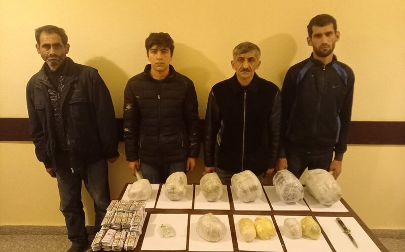 İrandan Azərbaycana narkotik keçirmək istəyən şəxs sərhədçilərə hücum etdi