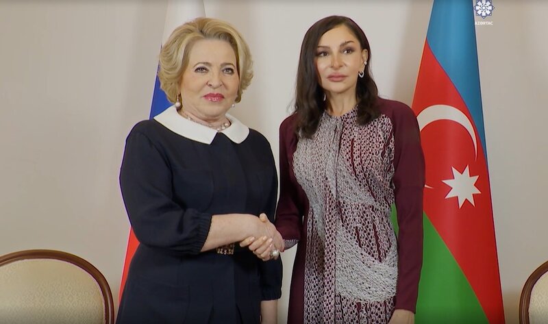 Mehriban Əliyeva Valentina Matviyenko ilə görüşüb