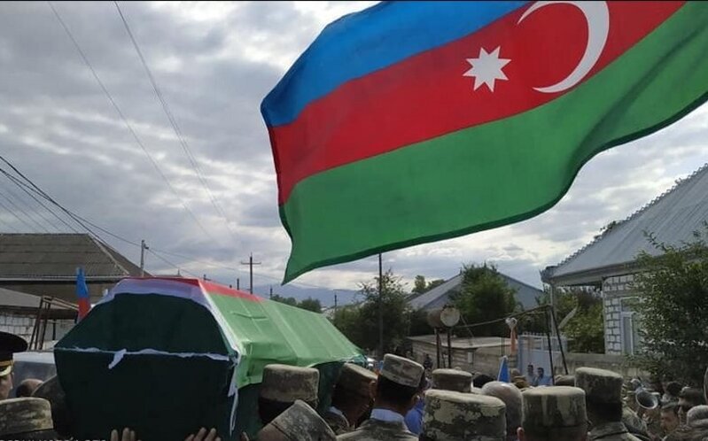 Tovuzda şəhid Hacıəli Qasımovla vida mərasimi keçirilir - FOTOLAR