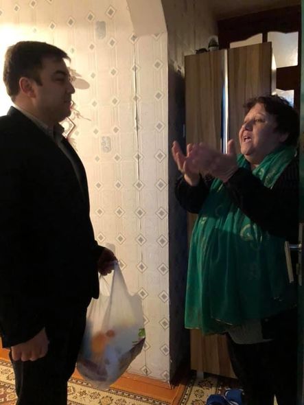 Emin Hacıyev Novruz bayramında seçiciləri ilə görüşdü - FOTO