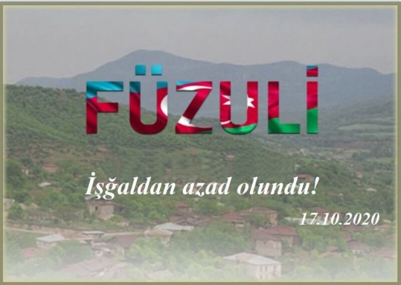Füzuli şəhərinin işğaldan azad olunmasından 2 il ötür