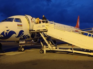 Zəngilan hava limanının ilk mülki sərnişinləri idmançılar olub