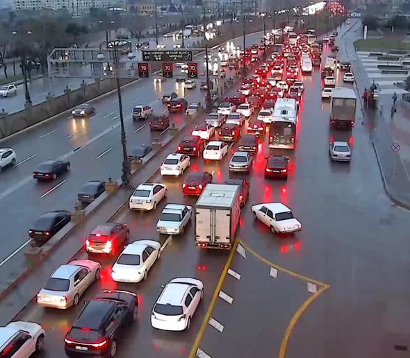 Bakı küçələrində son vəziyyət - FOTO