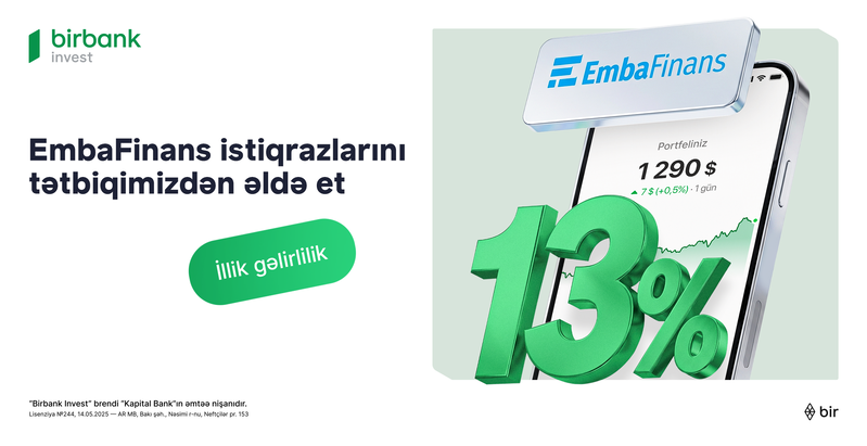 Birbank Invest vasitəsilə 