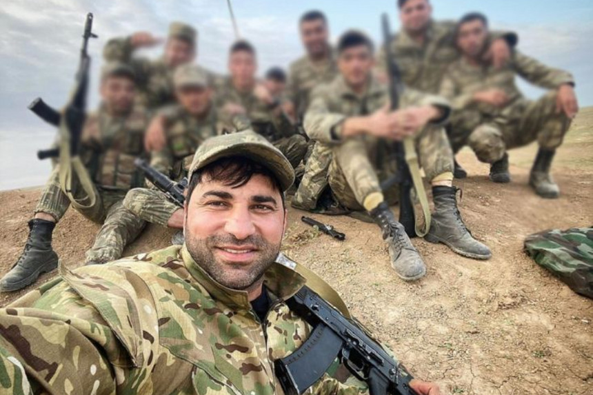 Ermənilər cəbhəyə gedən Kamil Zeynallını hədəf aldı - FOTO