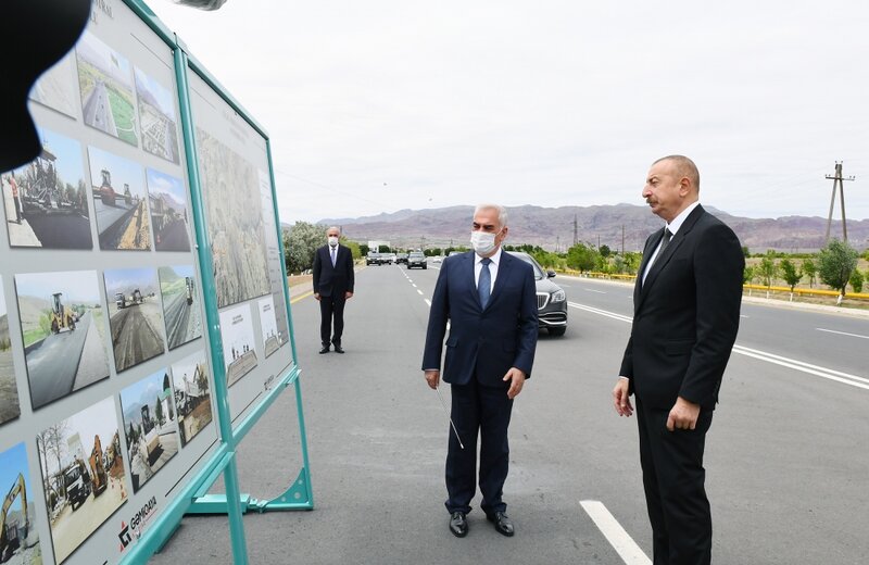 Prezident Culfa-Ordubad magistral avtomobil yolunun açılışında iştirak edib - YENİLƏNİB+FOTO
