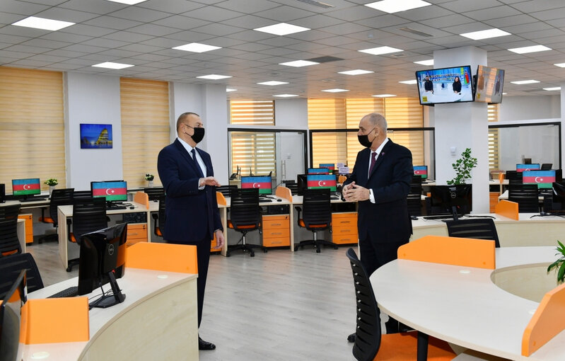 Prezident AZƏRTAC-ın yeni binası ilə tanış oldu - FOTOLAR