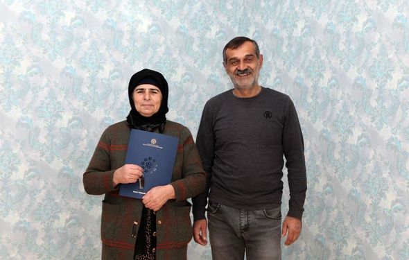 Daha üç rayonda şəhid və Qarabağ müharibəsi əlillərinə ev verildi - FOTO