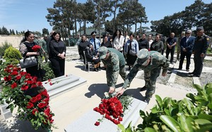 Milli Qəhrəman İlqar Mirzəyevin anım mərasimi keçirilib - FOTOLAR