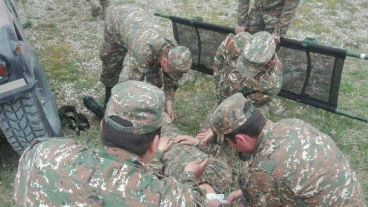 Təxribata cəhd edən erməni hərbçi YARALANDI