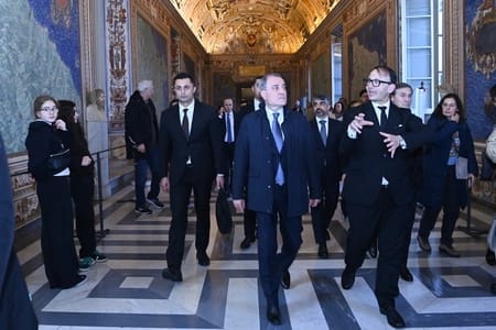 Ceyhun Bayramov Vatikanda Müqəddəs Pyotr Bazilikası ilə tanış olub - FOTOLAR