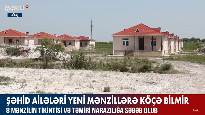 Ağdaşda şəhid ailələri üçün tikilmiş mənzillərin acınacaqlı durumu: Cavabdeh kimdir? - VİDEO