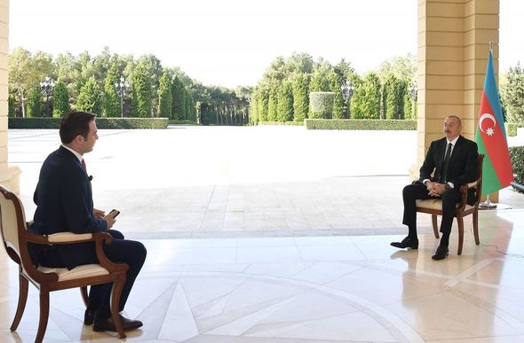 İlham Əliyev Türkiyənin "Haber Global" televiziya kanalına müsahibə verib - FOTO