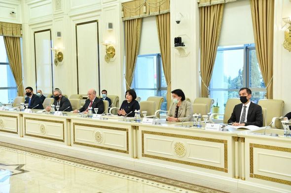 Sahibə Qafarova Türkiyə Respublikasının keçmiş Baş naziri Binəli Yıldırımla görüşüb - FOTO