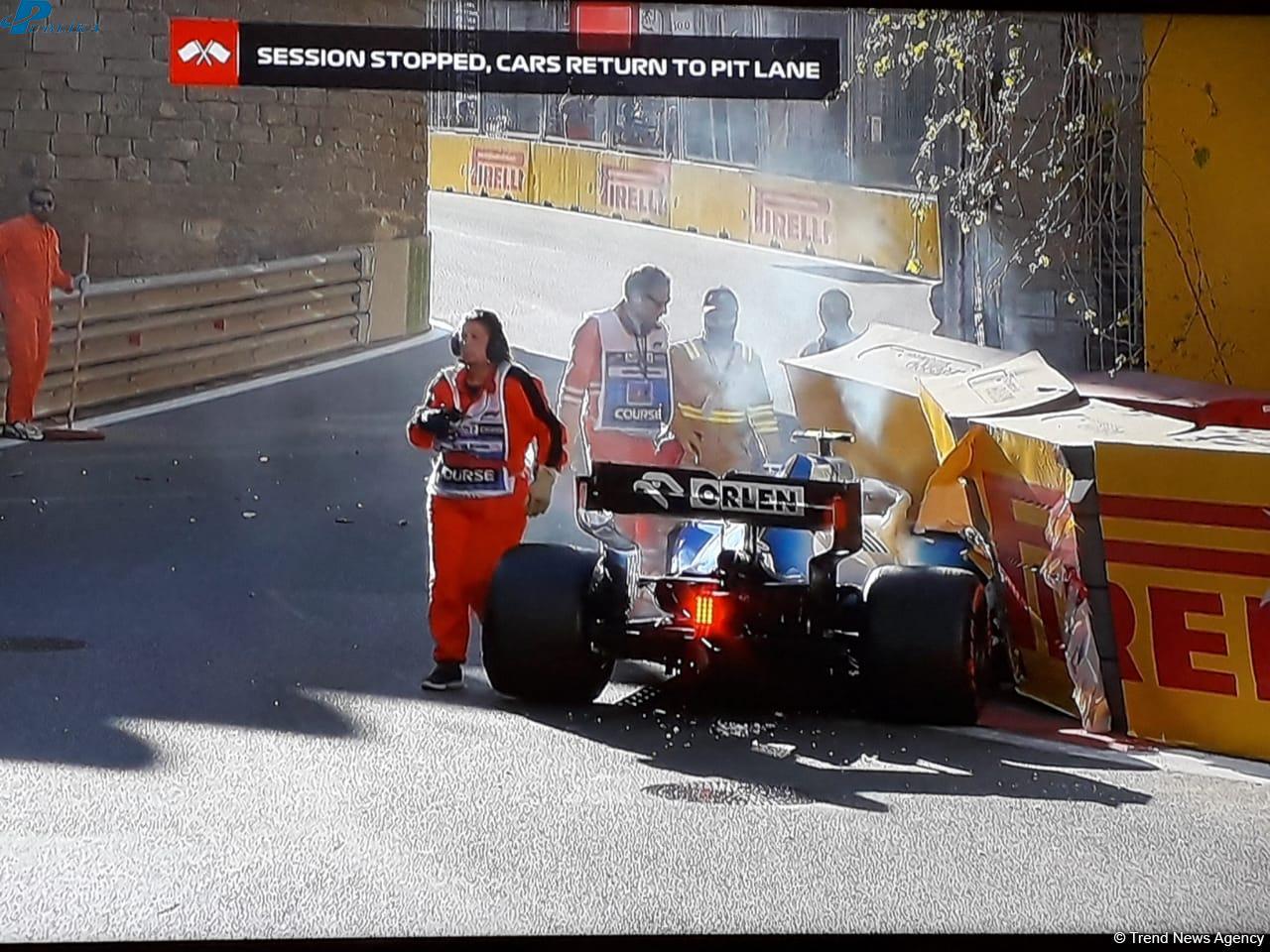 Formula 1-də AĞIR QƏZA – Bolid sıradan çıxdı/FOTO