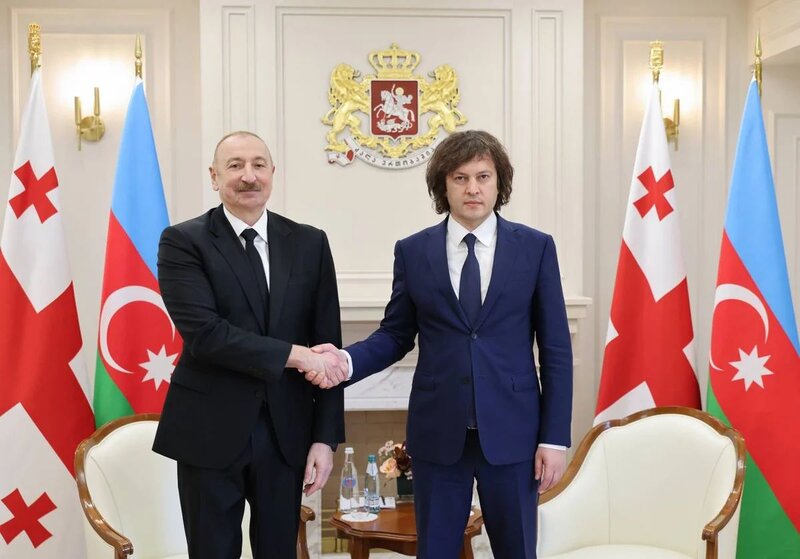 İrakli Kobaxidze Azərbaycan Prezidentini təbrik edib
