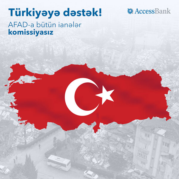 AccessBank-dan Türkiyəyə dəstək