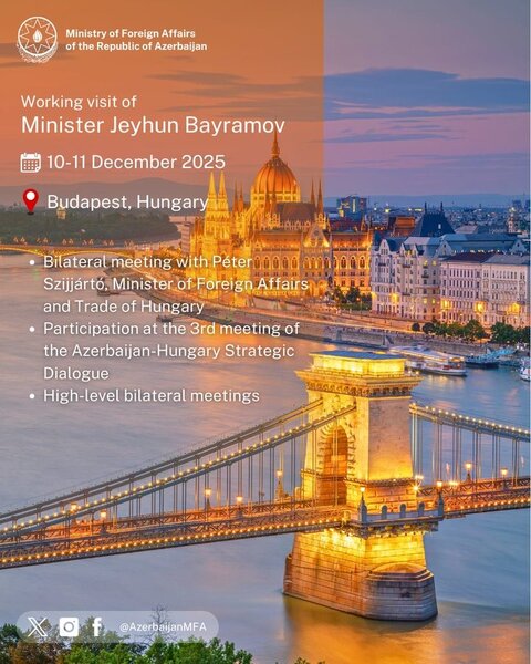 Ceyhun Bayramov Macarıstana getdi