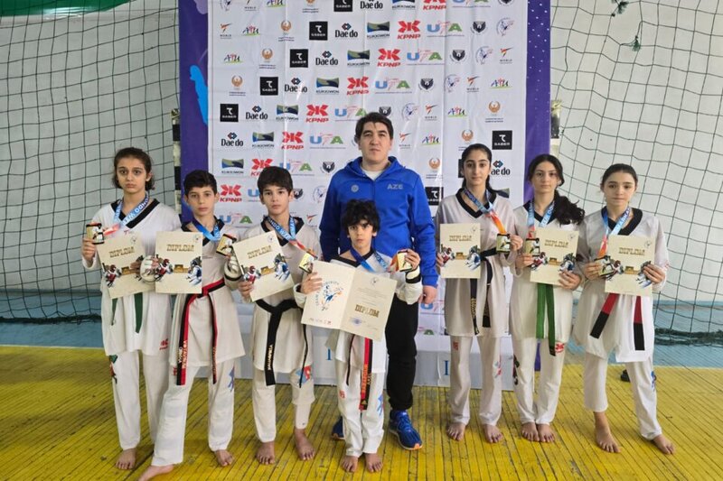 Azərbaycan taekvondoçuları beynəlxalq turnirdə medal qazanıblar - 3 qızıl, 4 bürünc