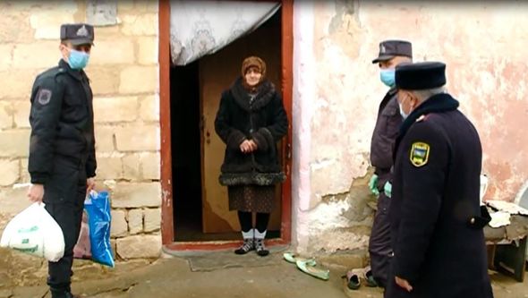 Xocalı rayon Polis Şöbəsindən aksiya: "Evdə qal" - VİDEO