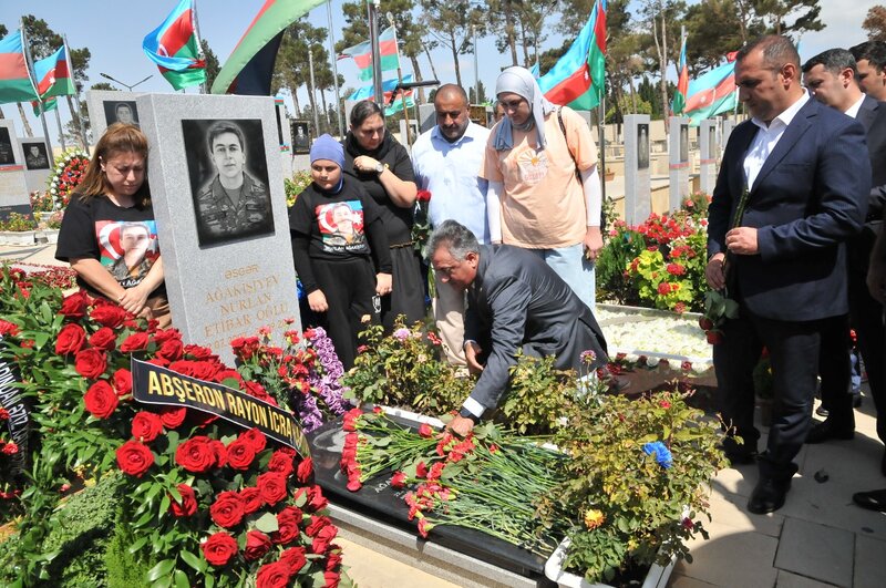 Şəhid Nurlan Ağakişiyevin 20-ci doğum günü qeyd olunub - FOTOLAR