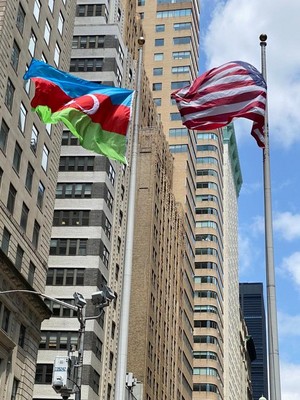 Nyu-Yorkda Azərbaycan bayrağı ucaldıldı