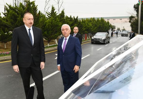 İlham Əliyev "Müşfiq" yarımstansiyasının istifadəyə verilmə mərasimində - FOTO