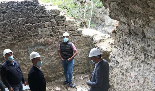 V-VI əsrlərə aid "Çıraqqala" abidəsində bərpa işləri davam etdirilir - FOTO