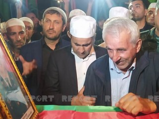 Sərhəd Qoşunlarının şəhid hərbi qulluqçusu Qəbələdə dəfn edilib - FOTO