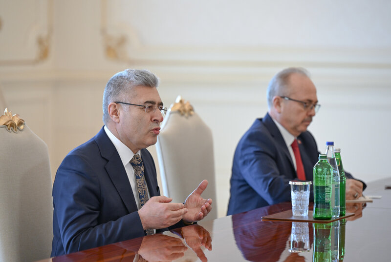 Prezident Muhsin Şentürkü qəbul etdi - Fotolar