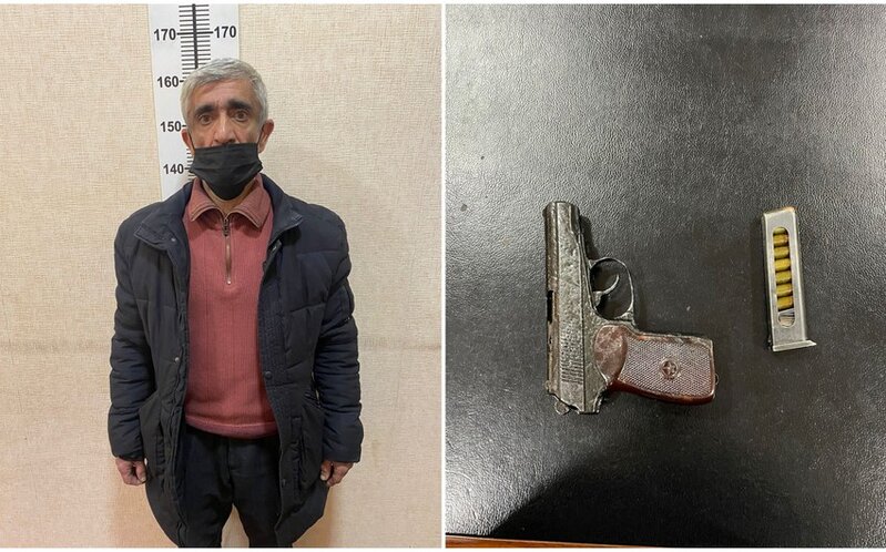 Bakıda odlu silah satmaq istəyən şəxs saxlanıldı
