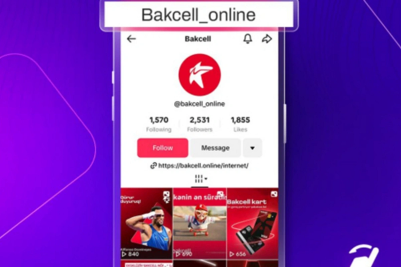 TikTok'da 'Bakcell' adından DƏLƏDUZLUQ