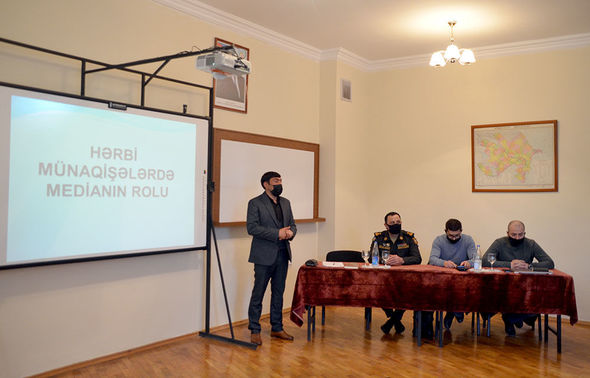 Ali Hərbi Məktəbin kursantları üçün seminar keçirilib - FOTO