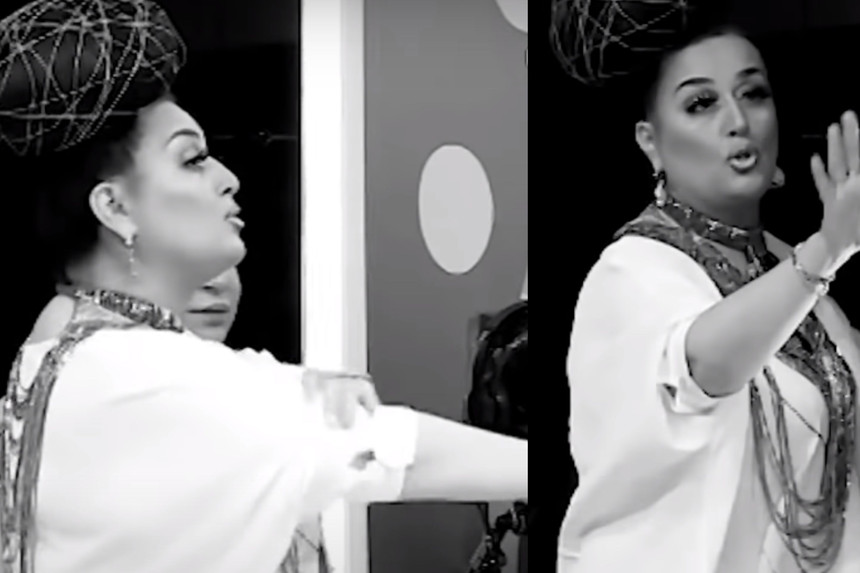 Elza Seyidcahanın studiyanı tərketmə anı - Canlı yayımda QALMAQAL